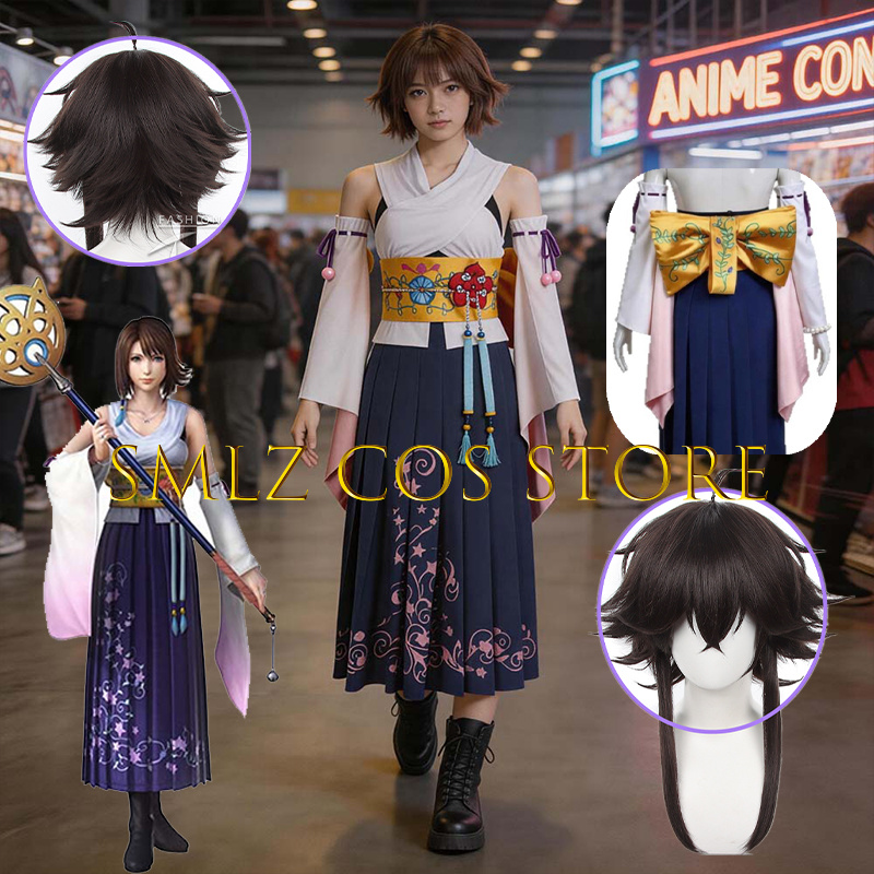 Anime Cosplay Mujer - Костюм для косплея Yuna из FF10