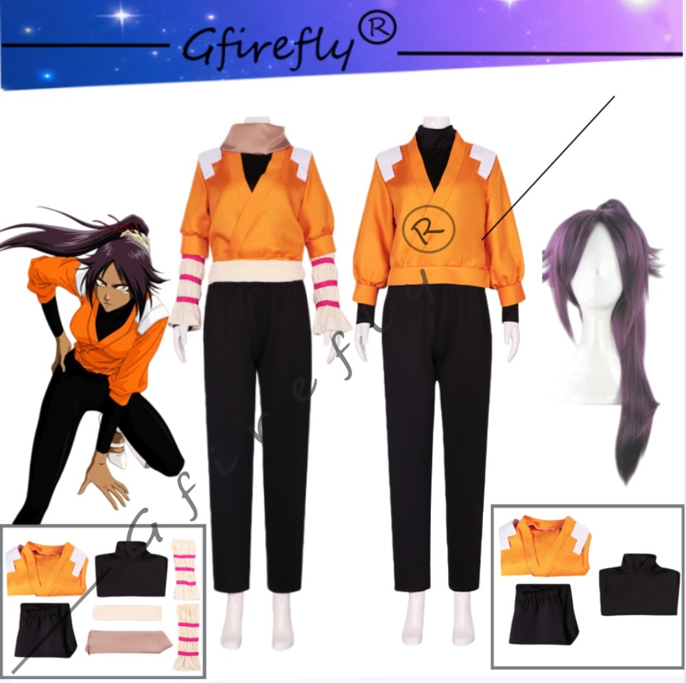 Anime Cosplay Bleach - BLEACH Yoruichi Shihouin Косплей Костюм Тот