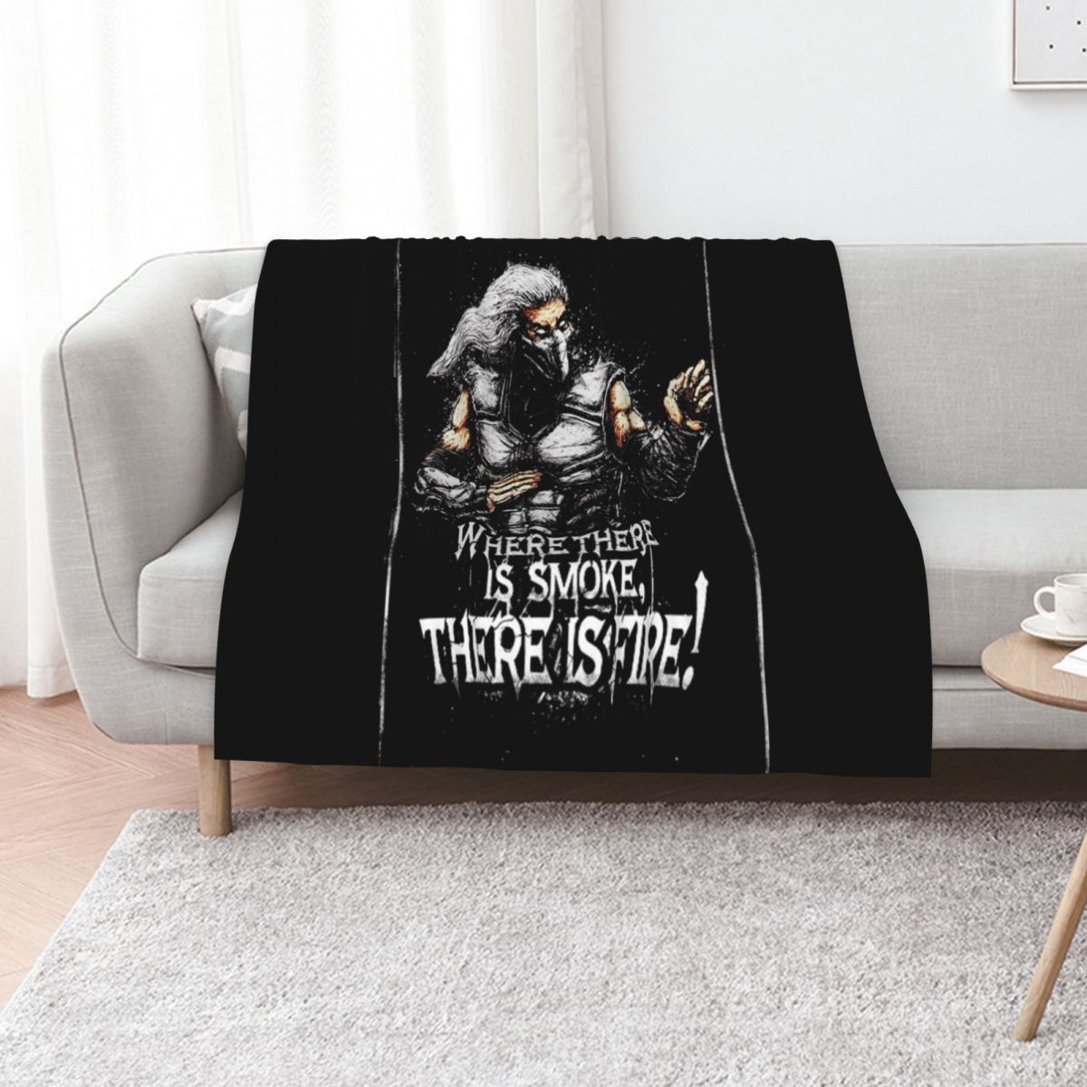 Anime Cosplay Quotes - Плед с цитатами из Mortal Kombat,