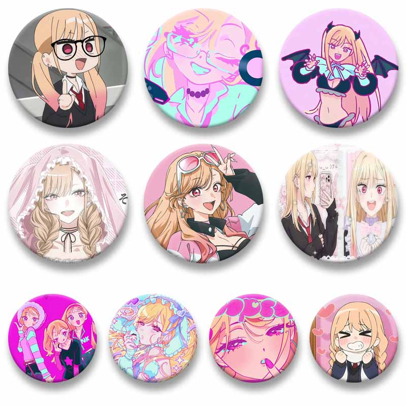 Anime Cosplay Ideas Male - Милая аниме-фигурка Китагава М-Марин: эмалевый значок,