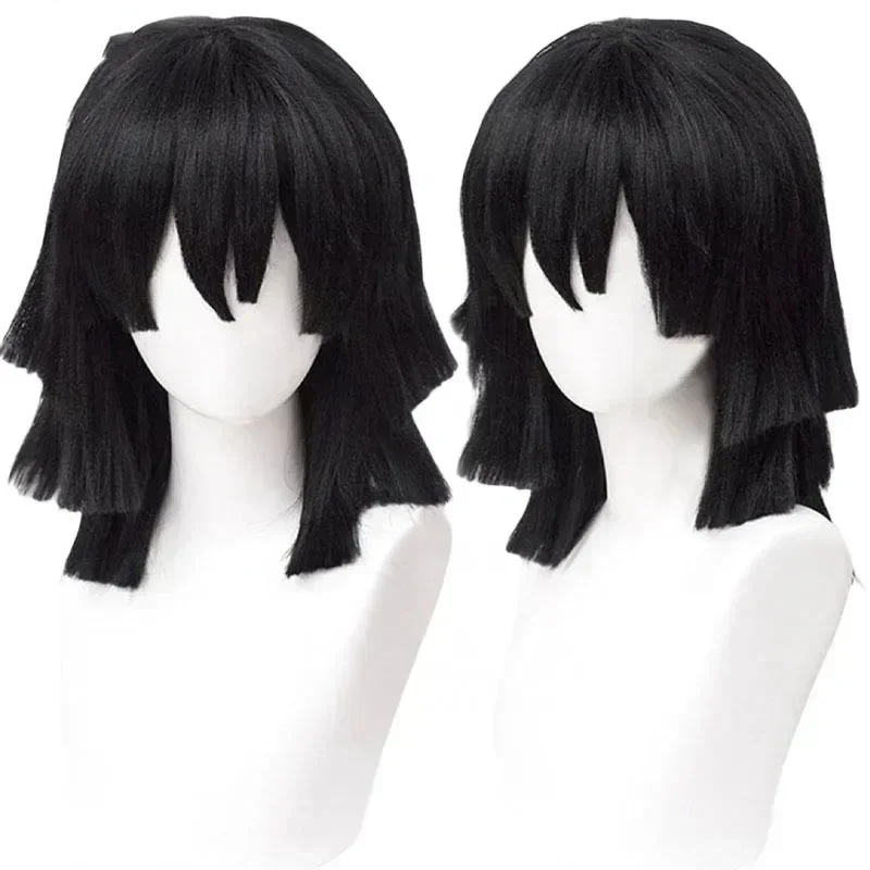 Высококачественный парик для к – обзор и цена Cosplay Anime Black Hair