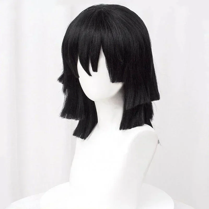 Высококачественный парик для к – обзор и цена Cosplay Anime Black Hair