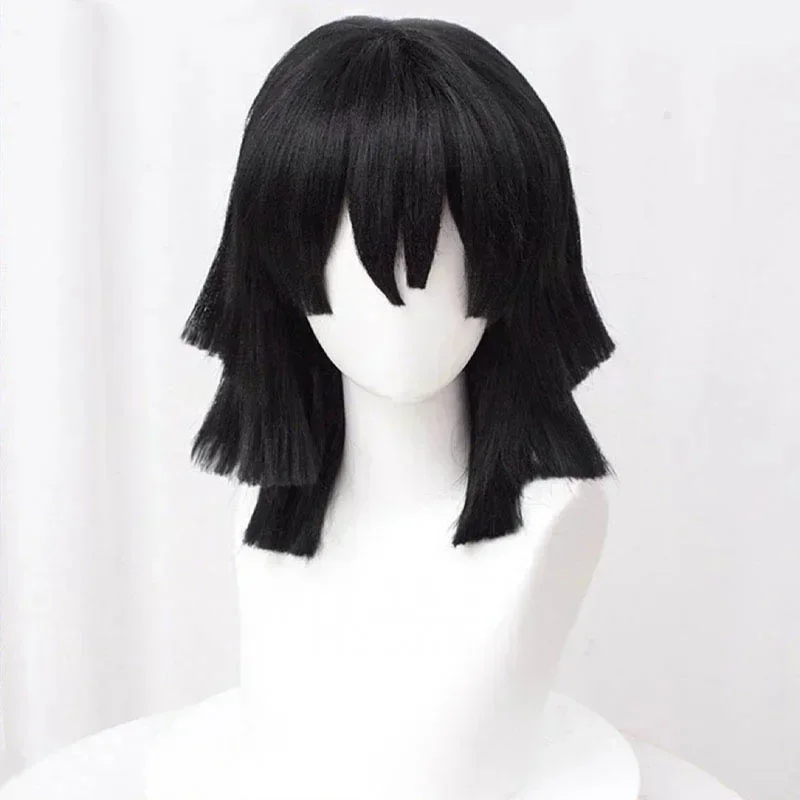 Высококачественный парик для к – обзор и цена Cosplay Anime Black Hair