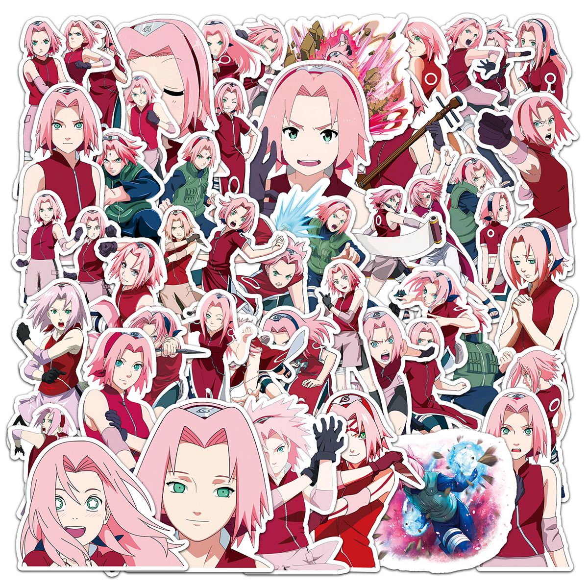 Наклейки NARUTO Haruno Sakura, – обзор и цена Anime Cosplay Naruto