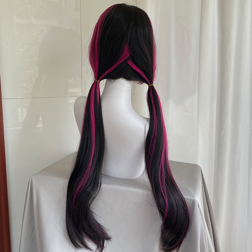 Высококачественный парик для к – обзор и цена Cosplay Anime Black Hair